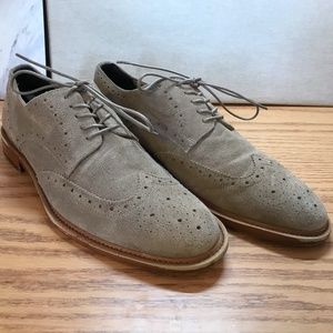 Banana Republic Suede Waller Wingtip Shoes Size 10